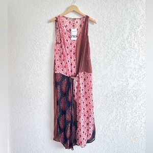 Zara Printed Midi Dress